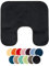 liebling Badteppich mit Bügelausschnitt, 100% Polyester - Mikrofaser, Serie Santos, 50 x 45 cm,1500 g/m², 30 Grad waschbar, Farbe: schwarz