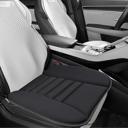 Eidoct Car Seat Cushion Driver Seat Cushion Soft Driver Seat Pad Chair Pad Chair Cushion Non Slip Comfort Seat Protector Universal Memory Foam Seat Cushion for Car Office Chair and Home Chair (Black)