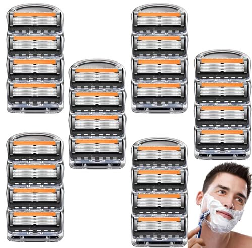 Rasierklingen für Rasierer, 24er Ersatzklingen für Nassrasierer Herren, Nassrasierer Herren, Rasierklingen, Männer Rasierklinge, Pro-Glide Rasierklingen für Rasierer, Geschenk für Männer (M1)