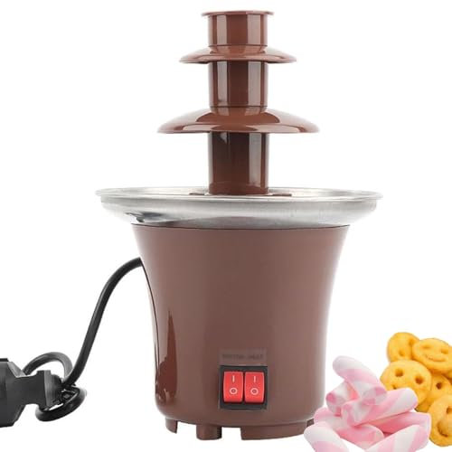 Fontana di Cioccolato a 3 Livelli per la casa, pentola per sciogliere Il Cioccolato da 65 W, Macchina per la Lava del Cioccolato, Torre di Cioccolato per Buffet di ristoranti, Feste e Matrimoni.