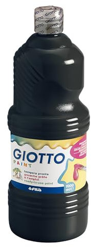 Lyra Giotto 5334 24 - Tempera Flasche, 1.000 ml, schwarz