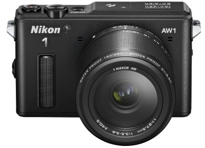 Nikon 1 AW1 - Fotocamera a sistema, 14,2 MP, display TFT da 3, Full HD, HDMI, impermeabile, kit con obiettivo 11-27,5 mm e 10 mm