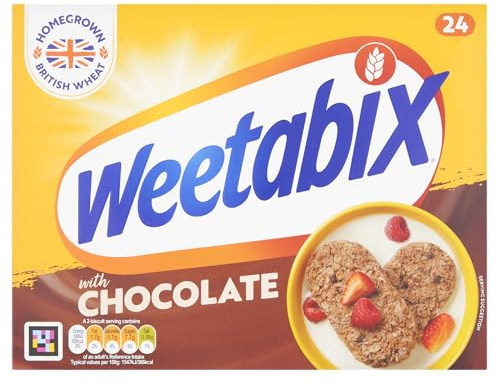 Weetabix Chocolate Cereal Biscuits, 450g, 24 Count ( Pack of 1)