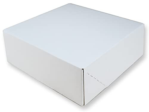 5 Tortenkartons 34x34x11cm einteilig | Kuchen Transportbox aus Pappe für Torten und Kuchen | Praktische Kuchenkartons oder Cake Box | Die Kuchenbox aus stabiler Pappe als Kuchen Verpackung