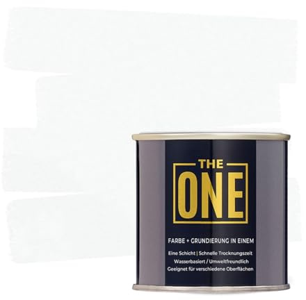 THE ONE All-In-One Paint & Primer - Off White Gloss, 2.5 L | Multi-Surface 1 Coat Formula | Easy Indoor & Outdoor Decorating for Home & Garden Walls, Floors & Furniture | Water-Based & Low VOC