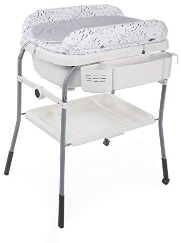 Chicco Combi Bain Baignoire Change Cuddle/Bubble Cool Grey - Table à Langer