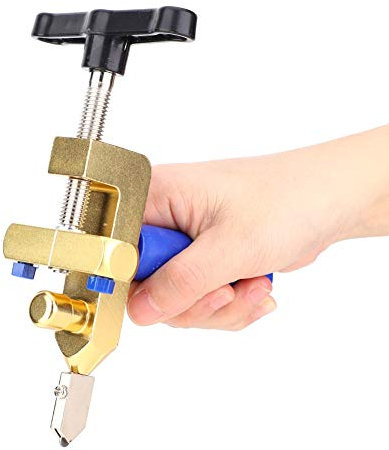 Miskall Tagliapiastrelle in Vetro, Tagliapiastrelle in Vetro Multifunzione Portatile, Utensile Manuale per Tagliapiastrelle Mmonopezzo, Tagliapiastrelle in Vetroceramica per Tagliare Vetro, Piastrel