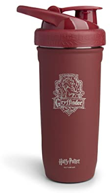 Smart Shake Reforce Stainless Steel Harry Potter Gryffindor Shaker Bottle (900 ML /30oz) | Light Weight Resistance Sports Shaker Bottle with a Soft Lid | Leakproof, BPA Free & DEHP Free