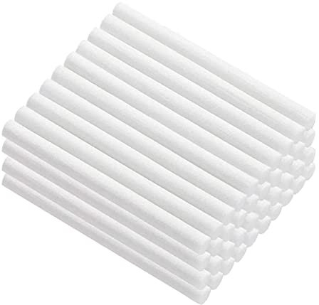 TSHAOUN 40 Pièces Bâtons d’Humidificateur Bâtons de Recharge de Filtre, Filtrer les bâtons de coton, Filtre Remplacements Bâtons d'éponge, Éponges Recharge Diffuseur Coton Bâtons