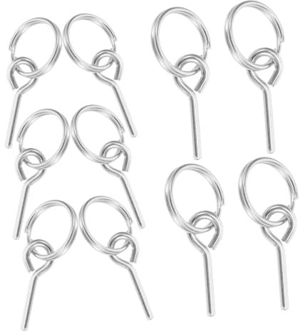 ETHZZLE 10 Pièces Accessoires De Tente Tente Camping Broches De Connexion Broches De Connexion De Tente Pratiques Broches De Connexion De Tente Légère Anneau De Corde Résistant À L'Usure