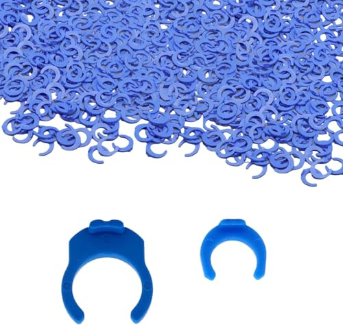 100 PCS 1/4 inch Locking Clips Reverse Osmosis Clip ro Water line Clips Blue Clip for Locking Quick Connect Fittings for RO Reverse Osmosis Water Filter Fittings, Irrigation or Pneumatic Connector