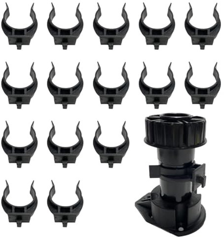 15 Pezzi Accessori per battiscopa, Ganci per base cucina, Battiscopa da cucina, Ganci da cucina, Clip da cucina, Ganci per battiscopa da cucina - Facile da installare