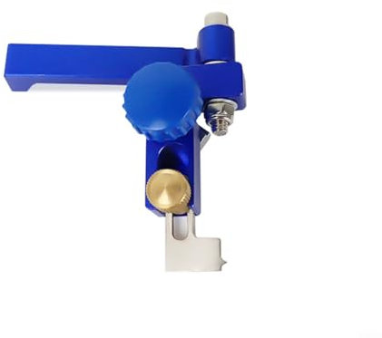 WIIYENA Jauge à onglet en alliage d'aluminium de haute précision avec poignée de poussée pour scie à ruban routeur, fraiseuse, ponceuse à disque, angle de 75°, règle biseautée réglable (B)