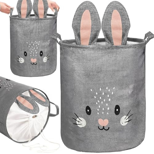 SEVERNO Aufbewahrung Kinderzimmer, Aufbewahrungskorb Kinder, Faltbarer Wäschekorb, Wasserbeständig, Funktionaler Organizer für Spielzeug, Wäsche, Ideal für Kinderzimmer, Badezimmer, Peter 43l