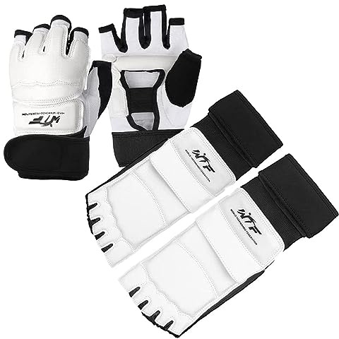 Taekwondo Sparring Gear fotskydd karate boxning vakt kampsport skydd för kung fu kickboxning MMA träning förtjockad svamp PU EVA med justeringstävling