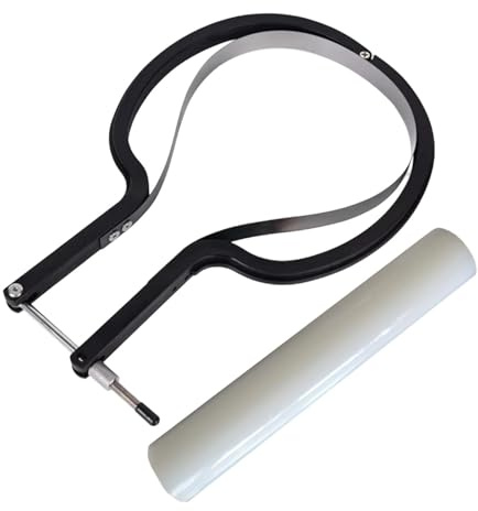 Milageto Coupe-Raquettes de Tennis de Table avec Tige Rotative, Couteau de Détourage pour Ping-Pong, Outil de Coupe Ergonomique, Léger et Facile à Utiliser, Idéal pour Entretien et Voyage