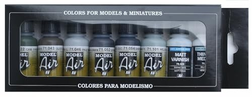 Vallejo Model Air Peinture Acrylique Couleurs Luftwaffe Mat, 18 ML pour Aérographe, Modélisme et Figurines