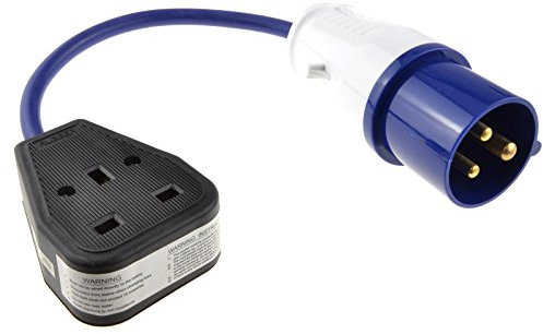kenable Caravan Site Power Plug 240V 16A to 13A UK Socket Adapter Cable