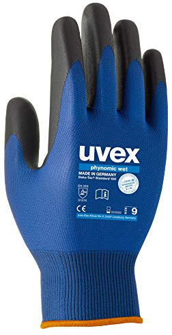 Uvex phynomic wet - wasserabweisende Arbeitshandschuhe f. Herren und Damen - Gr 08