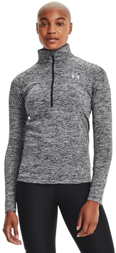 Under Armour Women Tech 1/2 Zip Twist, Light and breathable warm up top, zip up top With anti-odour technology