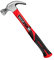 WISEUP Hammer, 226g(8oz) stoßdämpfender klauenhammer, geschmiedet durch Kohlenstoffstahl, Arbeitssparender Griff rostfest, Langlebige zimmermannshammer