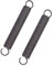 BDHI 2pcs 150mm Extended Compressed Spring Tension Spring - Silver Spring Steel - Dual Hook Ends - Tent Awning Caravan Accessory