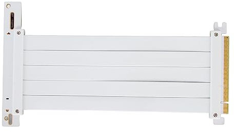 PCIE 4.0 X16 Riser Kabel mit 128 Gbit/s Übertragungsrate, GPU Erweiterung mit EMI Abschirmung, Biegbares und Flexibles Design (50cm)
