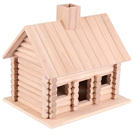 BESPORTBLE Außendekoration Holzhaus Vogelnest Basteln Für Kinder Holzverkleidung Holzformen Zum Basteln Vogelhäuschen Aus Holz Zum Aufhängen Handwerk Für Vogel Voliere Draussen Vogelhaus