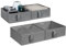 Univivi Aufbewahrungsbox Stoff, Faltbar 4-Teilig Verstärkt mit Karton Schrank Organizer Ohne Deckel Aufbewahrungsboxen Kleiderschrank für Garderobe Unterwäsche Usw, 30x30x13cm