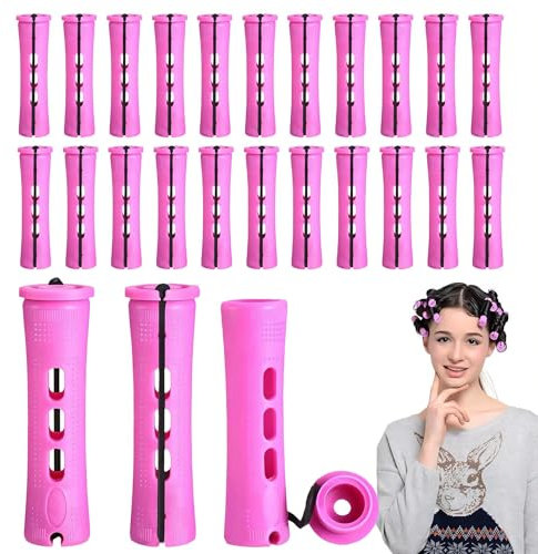 IKOPFLN 20 Stück Haar Dauerwelle Stangen Kunststoff Kalt Welle Stangen Lockenwickler für Friseur Styling 19 * 83 cm