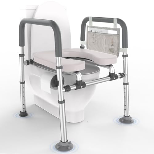 ZEYXINH Elevador Wc Adulto, Adaptador Wc Adultos Convient à toutes Les Toilettes, Alzador Wc Adulto Capacité de Charge 180KG, Livré Avec Deux Tapis De Pieds Extra-larges