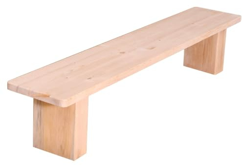 Utomhus Bänk, Massiv Furu Trädgårdsbänk för Utomhusbruk, 300 Kg Lastkapacitet, för Entré, Trädgård, Uteplats(90x25x35cm/35x10x14in)