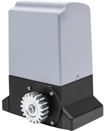 Automatic Sliding Gate Opener, 750W 1400RPM Electric Gate Motor with 2 Remote Controls, Smart Electric Door Opener, 50m Remote Control, for 1800kg Sliding Gate