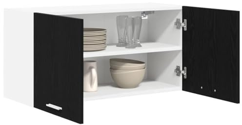 vidaXL Armoire Suspendue Chêne Noir 80 x 31 x 40 cm Bois d'ingénierie