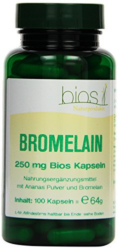 Bios Bromelain 250 mg, 100 Kapseln, 1er Pack (1 x 64 g)