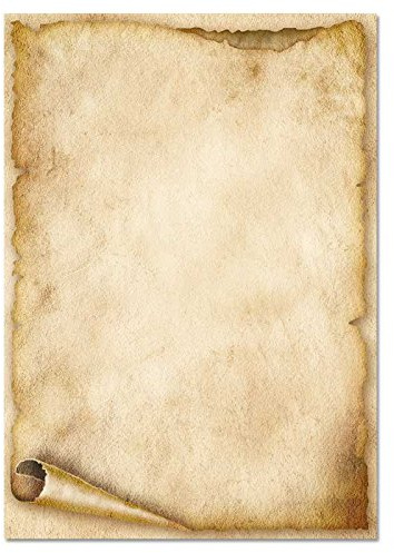 DIN A6 motivpapper Flyer gammal pappersrulle 100 ark, 90 g/m²