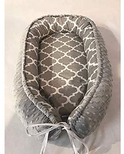 KOSPU Multifunktionell mysig babynest-kokong för babys och spädbarn, bo, resesäng, 100% bomull, antiallergisk