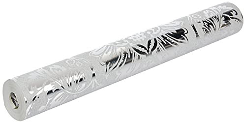 Fine Décor FD42562 Papier peint damassé Argenté