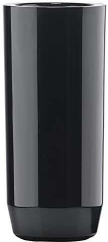 Zone Denmark Suii Zahnbürstenhalter, Zahnbürstenbecher fürs Badezimmer, Durchm. 6,3 cm, Höhe 14 cm, Schwarz