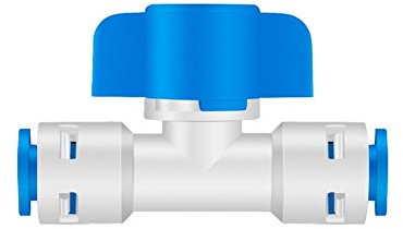 Garden Hose Connector OD Tube PE Hose Backwash Washing-Out Ball Valve NO Plastic Clip Type Quick Connector Switch RO Water Filter System 1/4 - 1/4