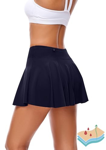 OVRUNS Traje de baño Menstrual para Mujer, Falda de natación a Prueba de Fugas, Parte Inferior de Bikini