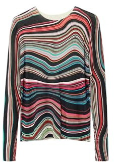 Desigual Maglione Piatto da Donna in Maglia fine, Finitura del Materiale., XS