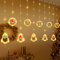 SIVQIKE Tenda Luminosa Interna 3x0,63M Tenda di Luci LED con 8 Modalità, Decorazione Natalizia USB per Finestre, Illuminazione Atmosferica per Feste e Interni, Bianco Caldo