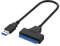 BORDEAG Sata Kabel Sata usb Festplatten Adapter, Sata Adapter, Ein-Tasten Backup Funktion, Universeller USB, mit 12V 2A Netzadapter
