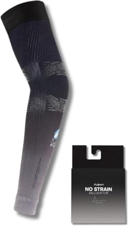 FLOKY 1pz Manicotto No Strain Evolution Multisport. Tennis Padel Basket. Riduce Vibrazioni, sostiene Gomito e avambraccio. Manicotto a Compressione, stabilizza tendini Muscoli (Ltd. Tapia, M-L)