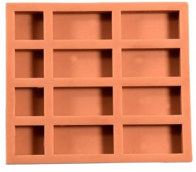 Amagogo Modèle miniature en silicone pour maison de poupée, structure en béton, modèle à l'échelle, léger et fonctionnel, outil de fabrication DIY, 12 Briques