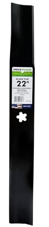 MaxPower 331740B Blade for 22 in. Cut Craftsman, Husqvarna, Poulan Mowers, Replaces OEM no. 420463, 421825, 437601, 532437601, 532421825