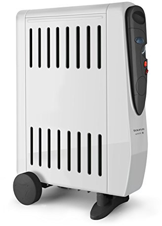 Taurus Tuareg 2000 Radiador de aceite, doble efecto: radiación y convección, 3 posiciones de calor, humidificador integrado, termostato regulable, ruedas, asa de transporte, silencioso, 2000 watts