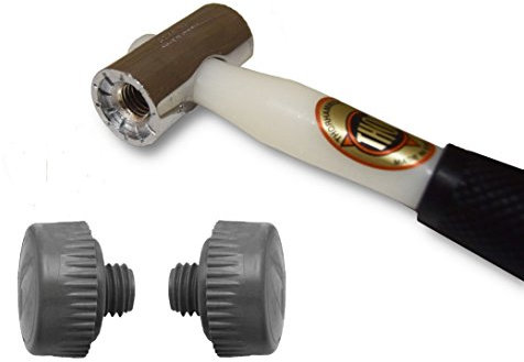 Thor 710 Nylon Faced Window Glazing Hammer/Mallet - with Soft Grey Heads