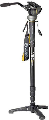 Monopie de Aluminio con pie retráctil y rótula